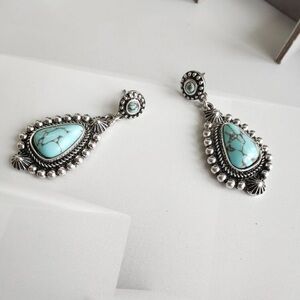 FASHIONABLE Turquoise Women's Earrings Suitable For Daily Wear